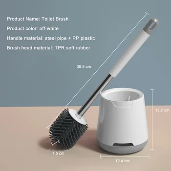 

Bathroom Brush Rubber Head Holder Cleaning Brush For Wall-mounted Bathroom Household Floor Cleaning Accessories Bathroom