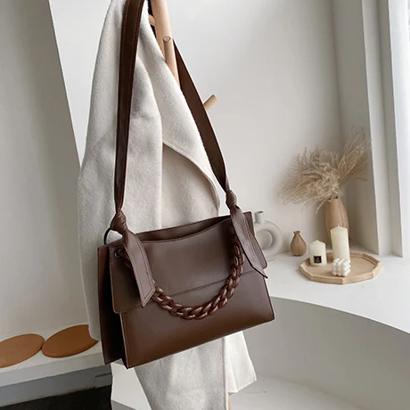 Европейская мода большая сумка на цепочке новая качественная женская дизайнерская сумка из искусственной кожи вместительная сумка через плечо - Цвет: Coffee color