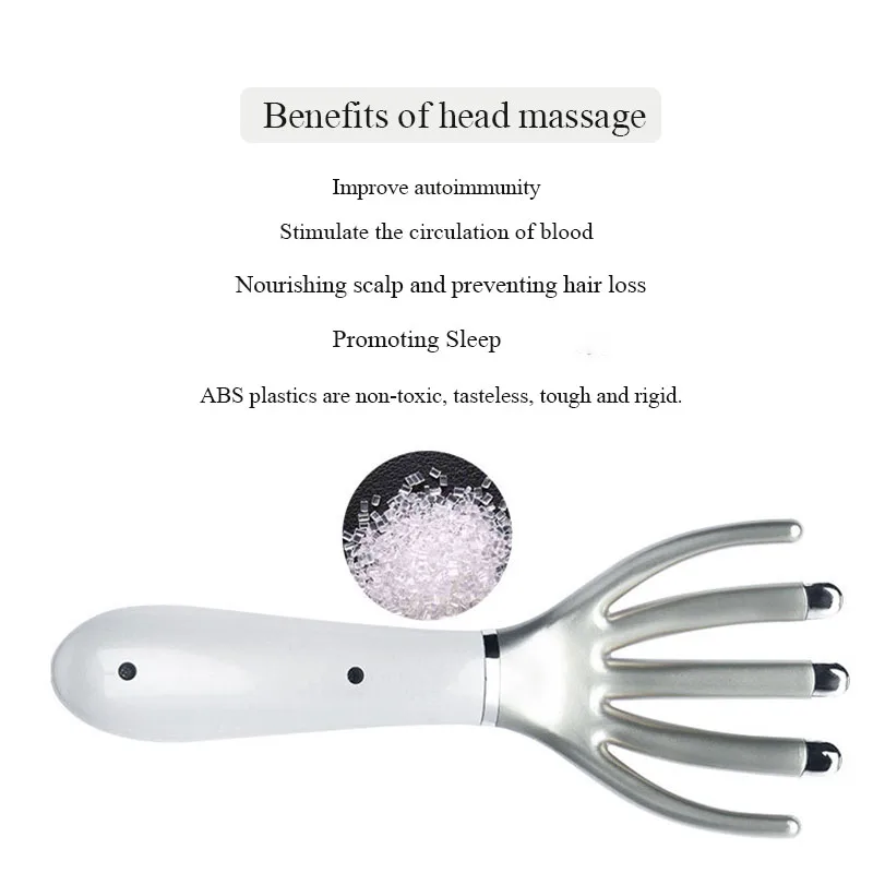 Head Massager Comb Claw Electric Massager Body Massager Octopus Head Scalp Release Relax Massage Tens Pain Relief Charging Type