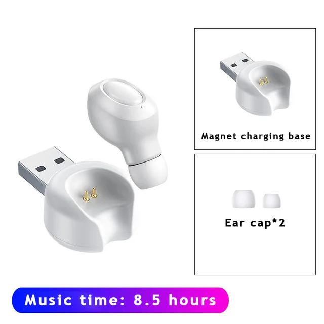 USB white X8 TWS Bluetooth наушники мини беспроводная Bluetooth гарнитура 5D стерео спортивные водонепроницаемые наушники с 2200 мАч зарядная коробка Наушники - Цвет: USB white