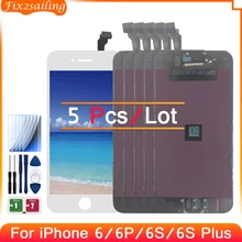 

5 Pcs/Lot AAA+++ LCD For IPhone 6 6Plus 6S 6S plus Display Screen Digitizer Assembly Replacement Pantalla Repair Screens Tool