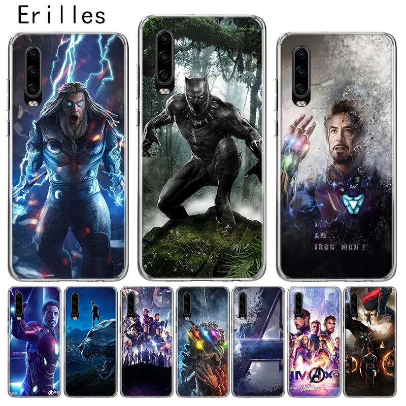 

Erilles Avengers 4 Heroes Case For Honor 10 lite Cover For Huawei 8X 9X 20 lite 20i V20 Soft Shell Y5 Y6 Y7 Y9 2019 Shell