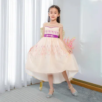 

Newly Design Cosplay Girls Dress Summer Casual Mesh Princess Dress Party Performance Costume 4-12 Years Kids Dresses