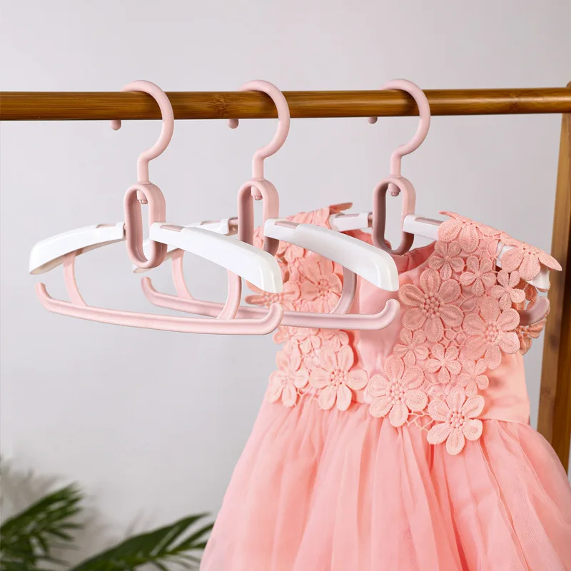 10pcs Adjustable Kids Hangers Retractable Baby Clothes Hangers
