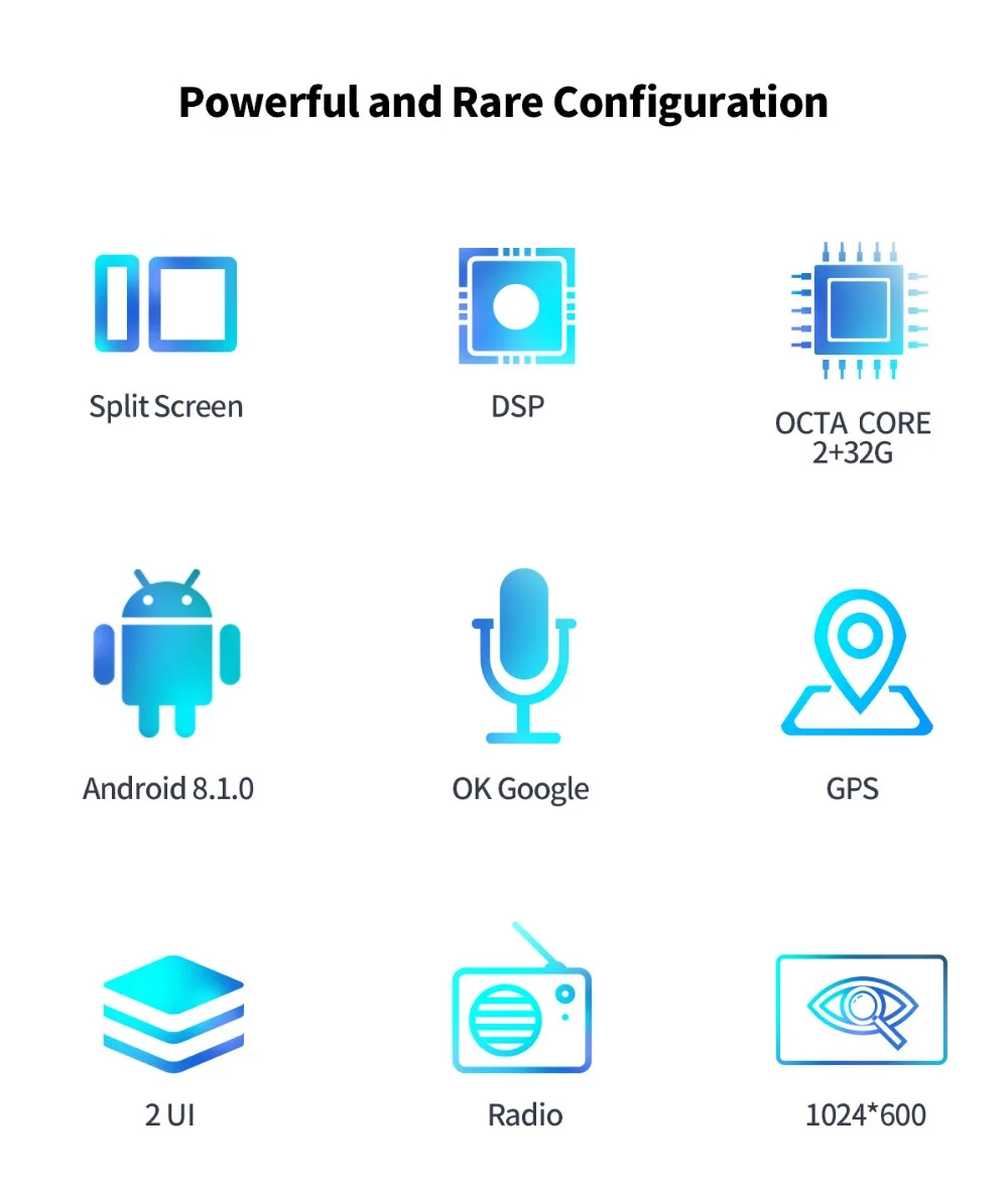 Cheap JOYING Android 8.1Octa Core  7inch car radio player support 4G DSP 2GB&32GB SWC Mirror link GPS Navigation Car Multimedia player 10