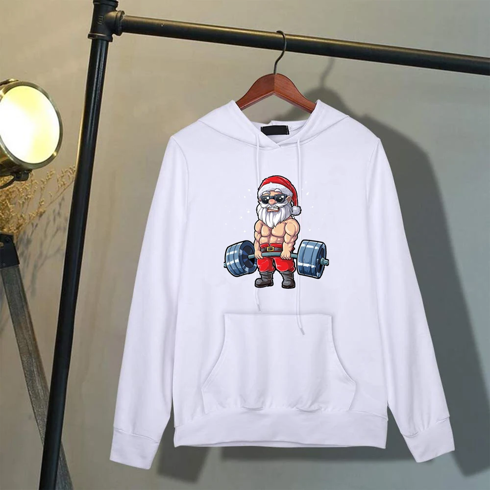Женская толстовка с длинным рукавом и принтом Санта-Клауса | одежда