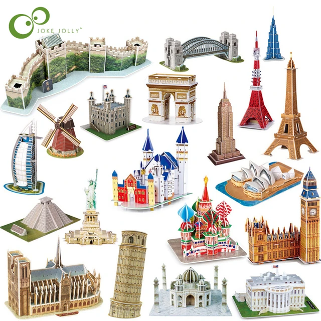 World Landmarks Puzzle, Famous Places Jigsaw Puzzle