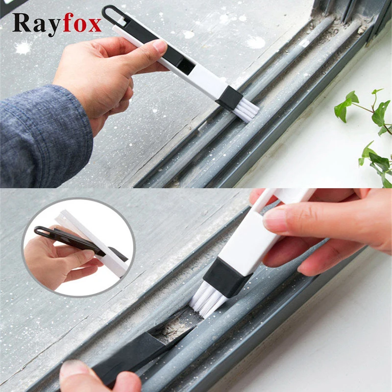 

2 in 1 Kitchen Accessories Gadgets Multi-purpose Window Groove Cleaning Brush With Crevice Household Keyboard Fold Cleaning Tool