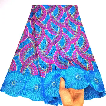 

5 Y Swiss lace fabric 2020 heavy beaded embroidery African Dry lace fabrics fabric Swiss voile lace in Switzerland 9L102801