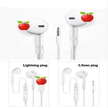

Wired Lighting Earphone with microphone In-Ear Stereo Sport Earphone for iPhone 8 7 Plus X XS MAX XR