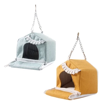 

Pet Small Animals Hamster Bed Hanging Cage Nest Ferret Rat Squirrel Hammock House Soft Sleeping Mat Pad