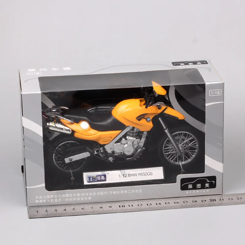 1:12 Масштаб классический automaxx Motorrad F650GS мотоцикл Diecasts& игрушечный Транспорт модель f650 мотоцикл для маленьких мальчиков коллекционные вещи