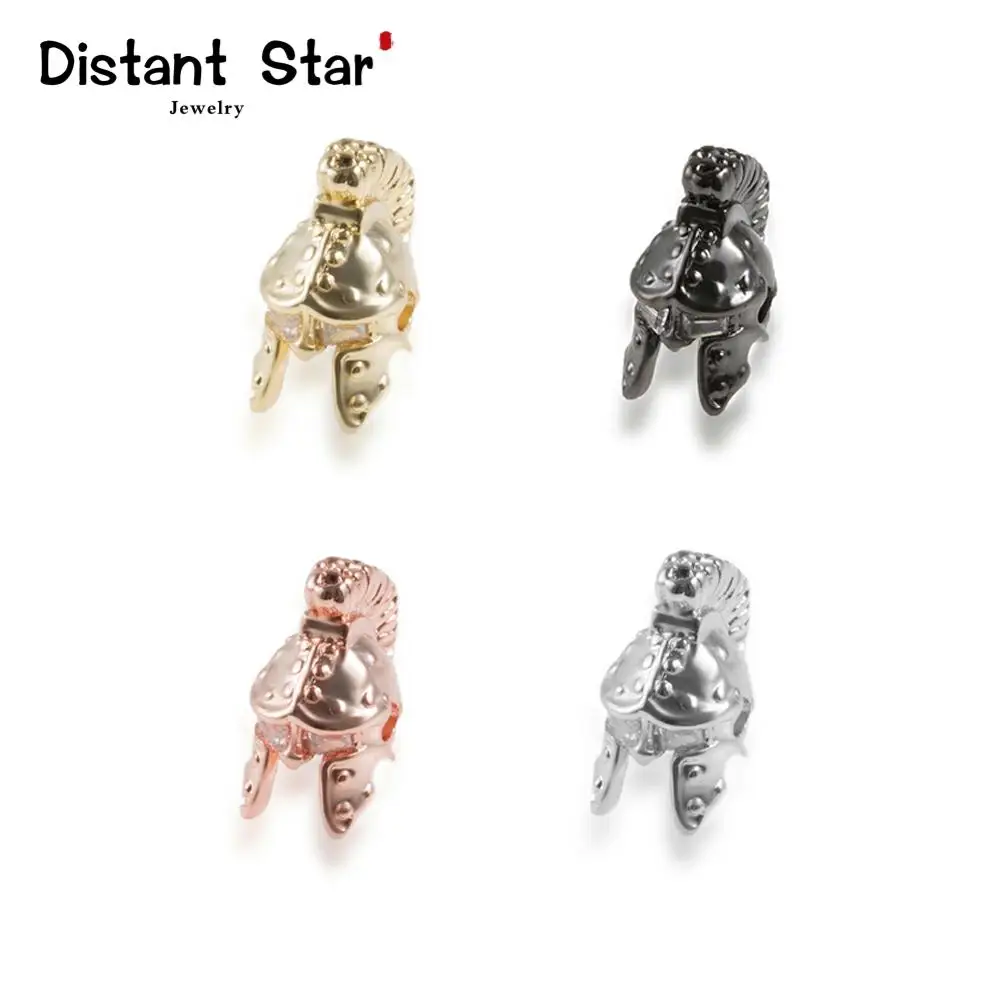 16*8 мм Спартанский шлем воин медные кубические циркониевые бусины Сделай Сам