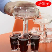 High Quality New 6 Shot Glass Dispenser Holder Caddy Liquor Dispenser Portable Dispenser For Party Bar Accessory Drinking Game