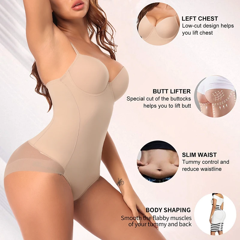 Shapewear Bodysuit for Women Tummy Control Butt Lifter Panties Waist Trainer Stomach Body Shaper Slimming Underwear Girdles - Image 5