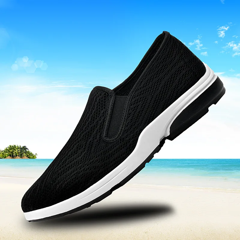 

[Seckilling] Old Beijing Cloth Shoes Men Shoes Casual Breathable Slip-on Loafers Driving Work Shoes Men's Singles Shoes