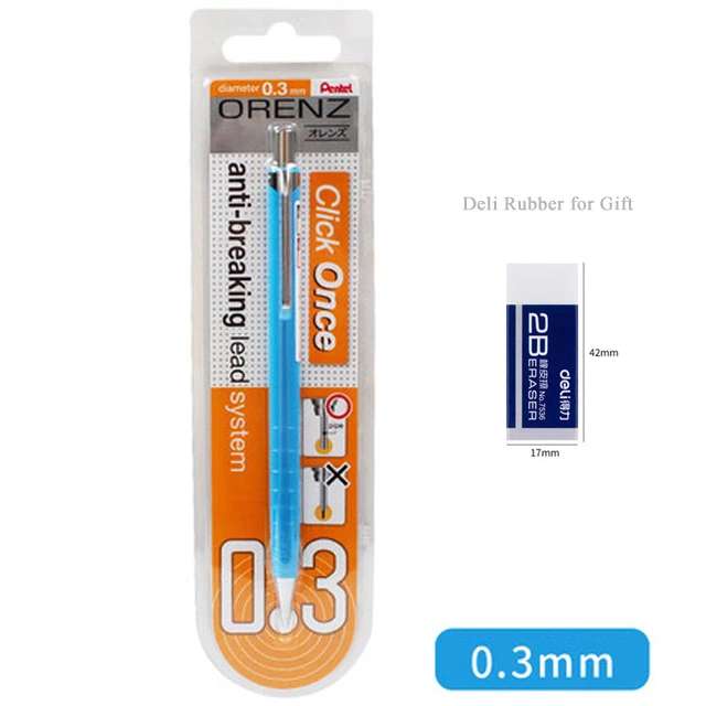 Pentel XPP502 супер тонкий 0,2 мм механический карандаш высокого качества антиразрывный механический карандаш 5 цветов Товары для офиса и школы - Цвет: Blue 0.3mm