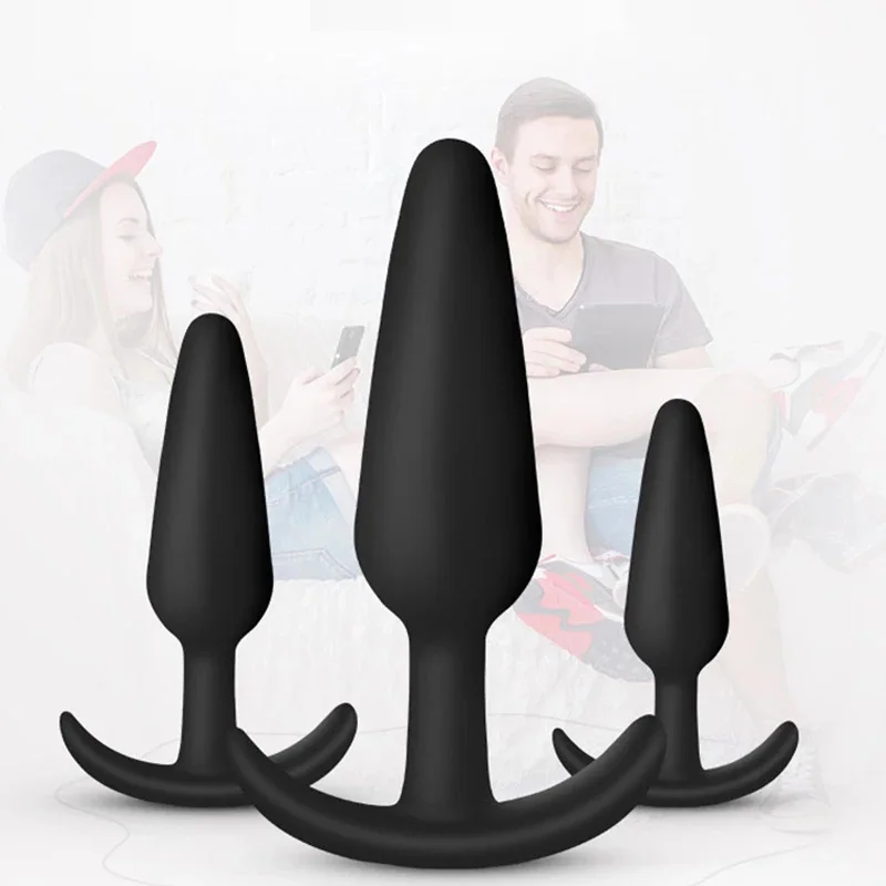 small silicone anal plug sets butt plugs anal dildo sex toys for men woman beginner erotic