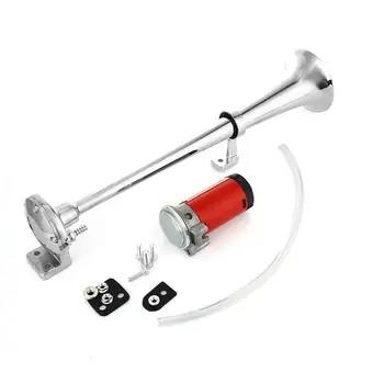 

Universal 17inch 150DB Loud Car Air Horn 12V Single Trumpet Compressor Bocina for Trucks Cars Automobiles