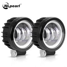 Nlpearl ışık çubuğu/çalışma ışığı 6D Lens Led Angel Eyes sis farları Led iş lambası şeridi için 4x4 Offroad kamyoneti tekne ATV Led çubuk 12V 24V