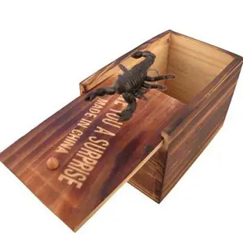 

Surprise Animals Bite in Wooden Box Gag Gift Practical Funny Joke Prank Toy