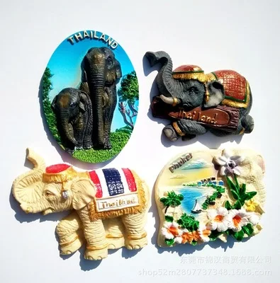 fridge magnet gift toy for kids 3DTravel Souvenir elefante Asian wood elephant