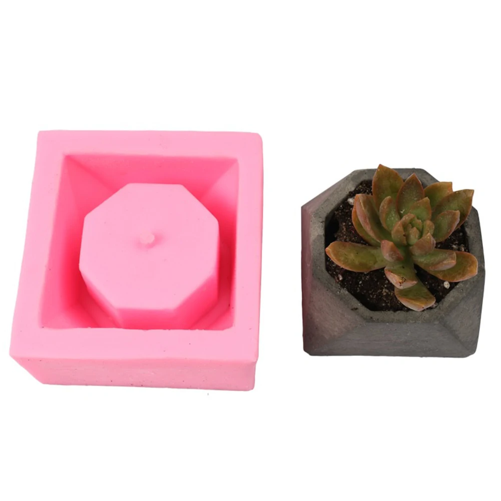 3D DIY Art Moulds Concrete Flower Planter Pot Silicone Ceramic Clay Craft Handmade Mold Home Garden Decoration Tool