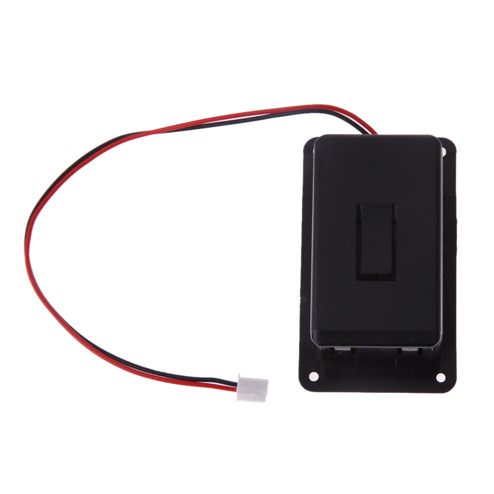 9V Battery Holder Case Box Cover For Guitar Bass Ukulele Active Pickup Connector with wires inside the box 1PC battery storage box,battery case,battery holder,battery box