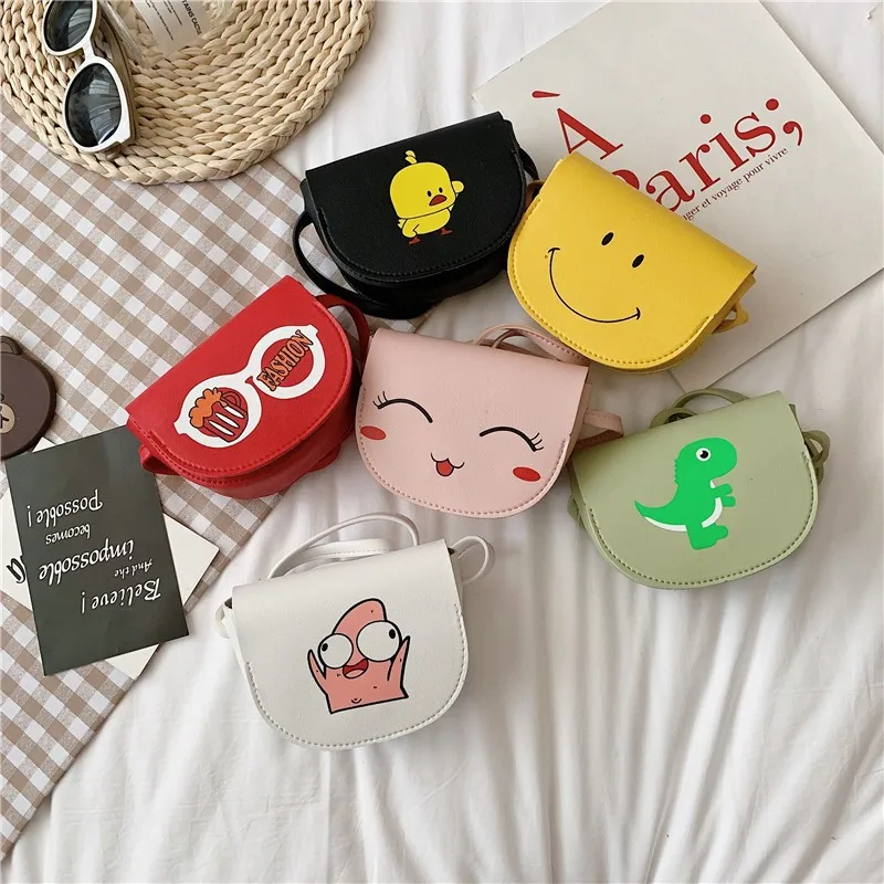 

2020 Spring And Summer Fashion Cartoon CHILDREN'S Single-shoulder Bag CHILDREN'S Baby Pu Accessories Bag Girls Candy-Colored Sho
