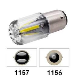 Ampoule Led de clignotant de voiture, lumière de frein de voiture 4 LED COB lumière de voiture 1156/1157 LED 