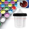 Revêtements de tasse de pistolet à peinture et système de couvercle 160/400/600/800ML tasses de mélange de peinture en plastique tasse intérieure avec couvercles pour pistolet ► Photo 3/6