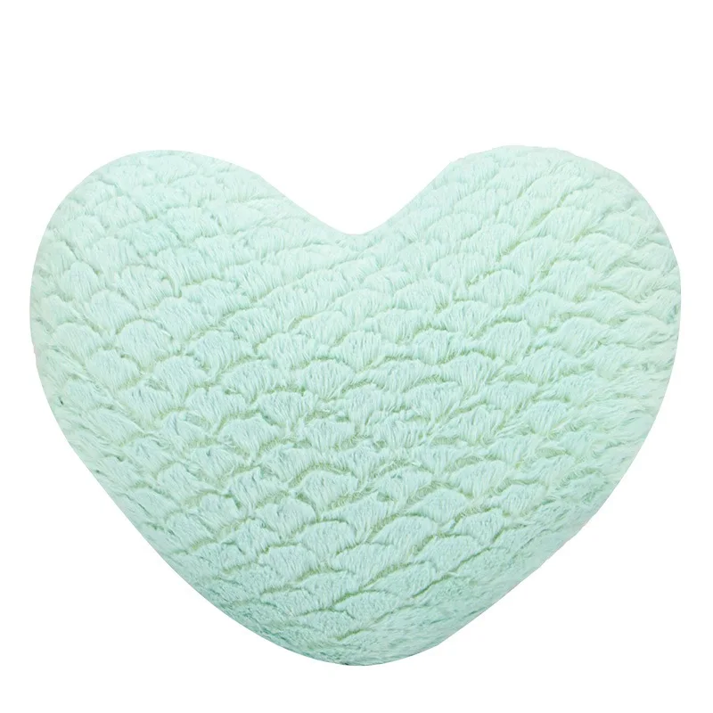 Green Heart Горячая корона, плюшевая подушка, красочное мягкое сердце, квадратная Прямоугольная форма, подушка для детей, подарок для девочек, украшение комнаты - Цвет: Green Heart