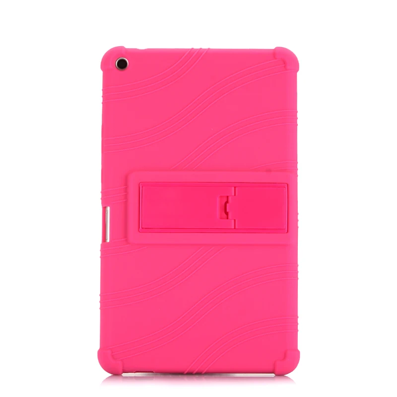 Детский силиконовый чехол для huawei MediaPad T3 8,0 Honor игровой коврик 2 KOB-L09 KOB-W09 планшет чехол для huawei T3 8,0 стекло - Цвет: rose red