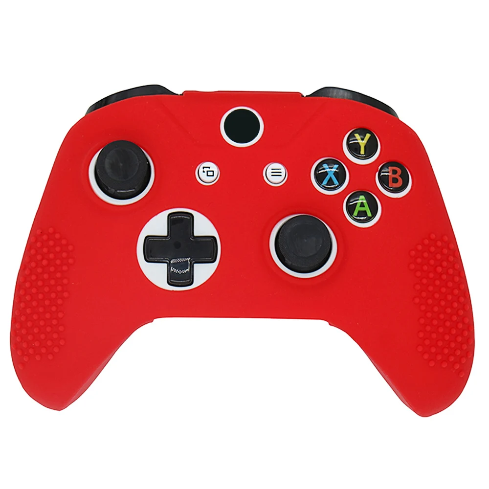 Bevigac силиконовый защитный джойстик Joypad геймпад Joy Game Pad чехол для microsoft Xbox X Box один тонкий контроллер - Цвет: Red