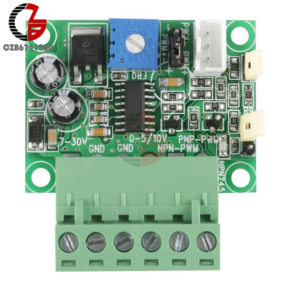 0-5V 0-10V до 0- PWM преобразователь сигналов Модуль 2 KHz-20 KHz Регулируемый Частотный PNP-PWM NPN-PWM AD конвертер