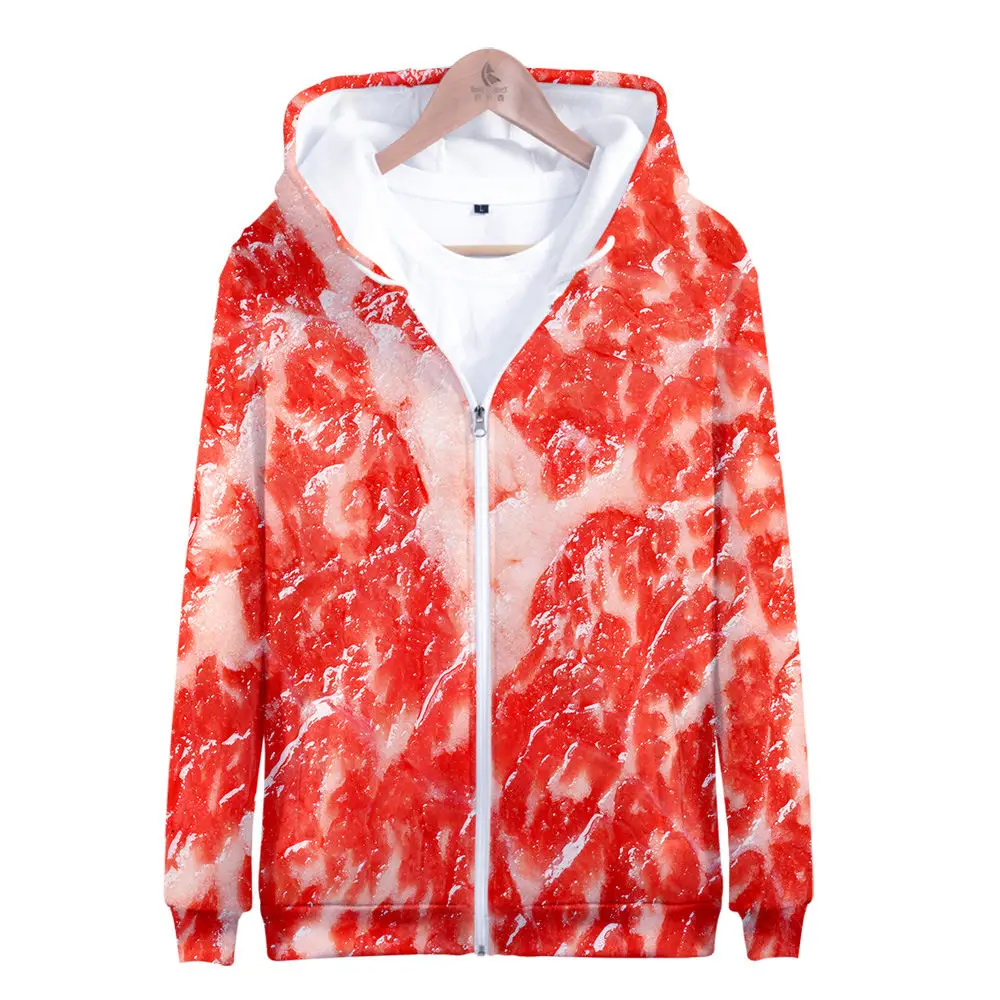 

2020 Spring Oversized Hooded Sweatshirt 3D Print Pork Fashion Hoodies Plus Size Unisex Sweatshirts