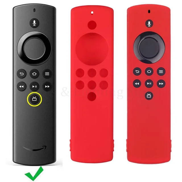 Szilikon Tok Az Amazon Fire Tv-Bot Lite Távirányító Ütésálló Csúszásgátló Csere Védőfedél - Image 4