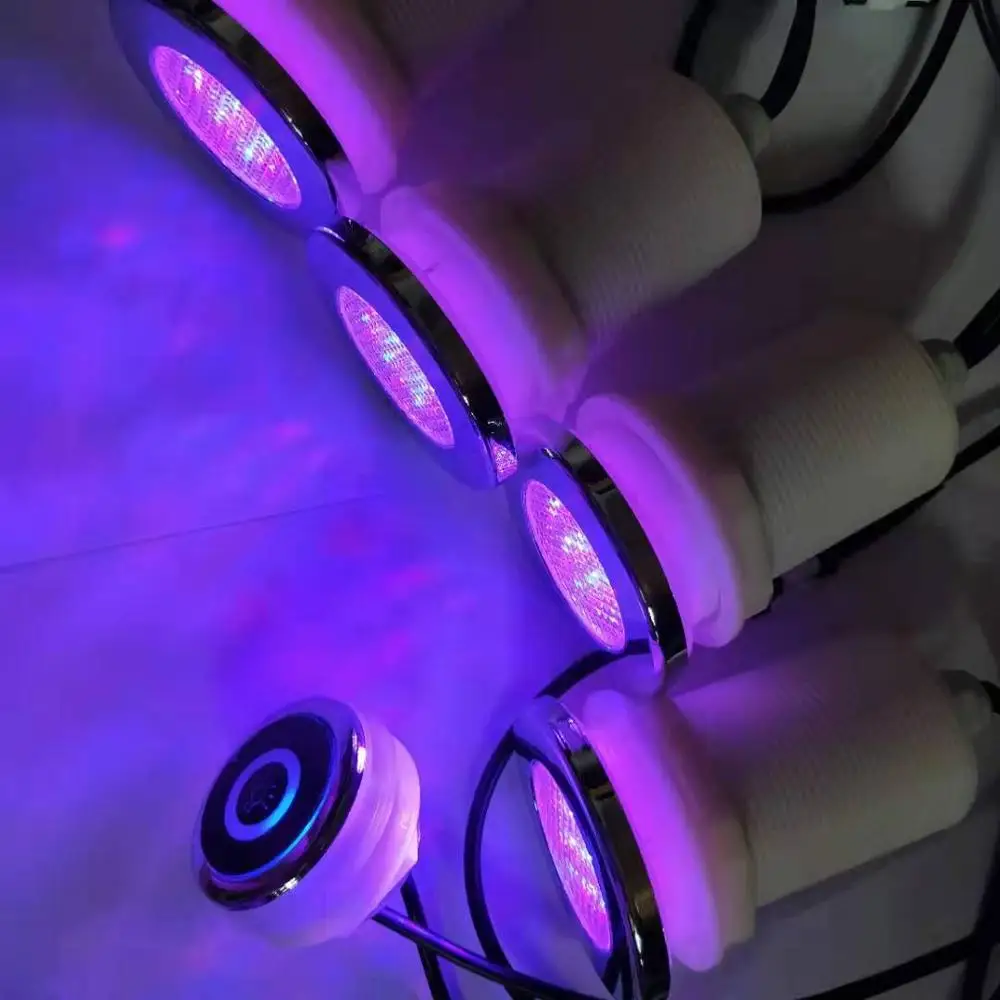 4 шт. muitc цвет RGB ванна водонепроницаемый светодиодный светильник с 1 шт. переключатель контроллер и 1 шт. адаптер 12 В DC 1A