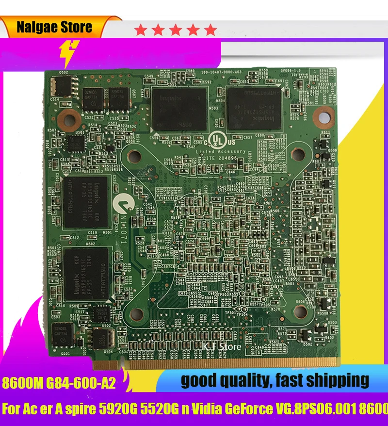Placa de Vídeo Gráfica para Acer 8400 8600m gt 8600mgt Mxm ii Ddr2 512mb G84600-a2 5920g 5520g 7720g 4720g 7250g 6920g 8920g 9920g - Imagem 4