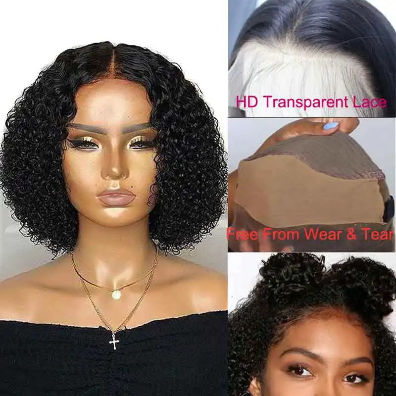 Предварительно вырезанные поддельные головы боб Синтетические волосы на