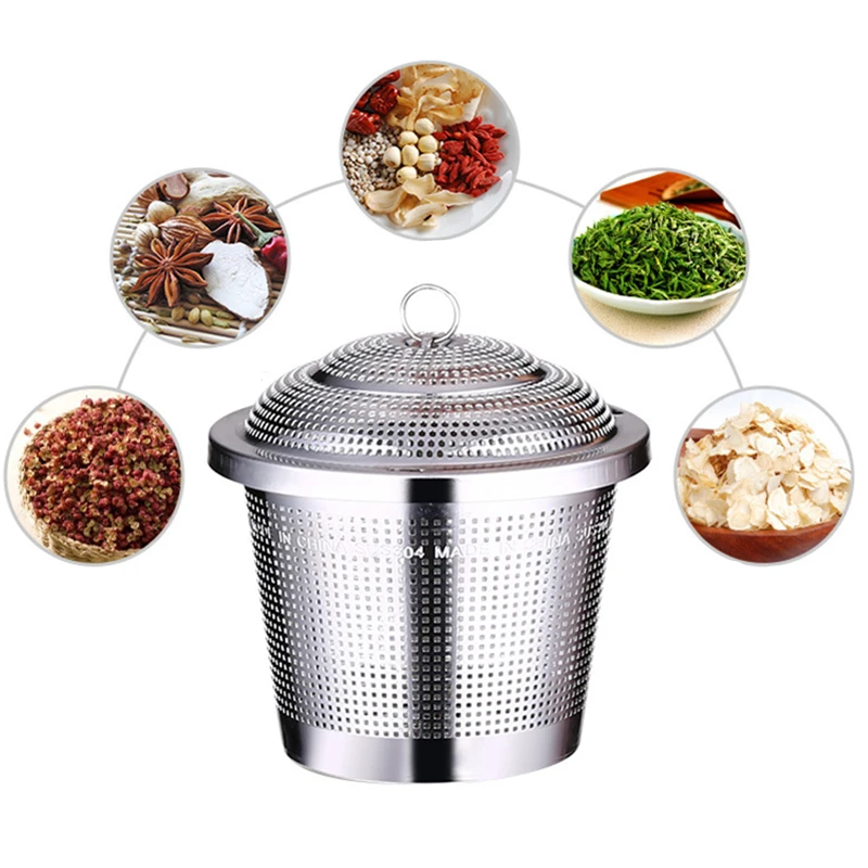 Stainless Steel Tea Leaf Infuser Creative Mesh Herbal Spice Filter Reusable Hanging Chain Teapot Strainer Kitchen Accessories tea infuser,tea strainer,tea filter