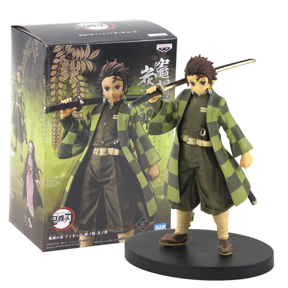 Tanjirou B with Box 16 см. Фигурки киметсу-убийцы демона без яйбы, танджироу камадо незуко с мечом, модель игрушки - Цвет: Tanjirou B with Box