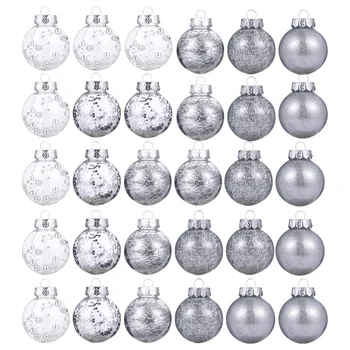 

30pcs Christmas Tree Pendant Hanging Christmas Ball Set Scene Layout Props