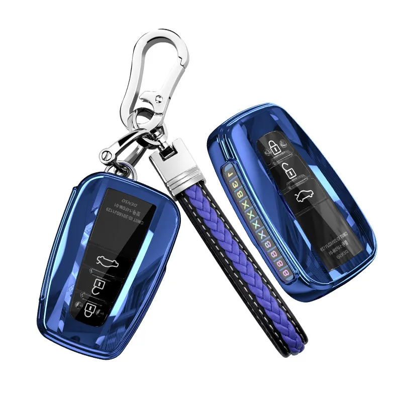 

New Soft TPU Car Remote Key Case Cover Shell For Toyota Camry Corolla RAV4 CHR Prodo Avalon Land Cruiser Prius 2 3 4 Buttons