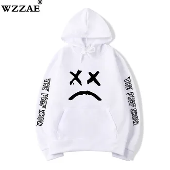 

Lil Peep LOVE Print Sweatshirt Men Women Casual Pullover Lil Peep Rapper THE PEEP SHOW Print Sad Face Boy Girls Hip hop Hoodies