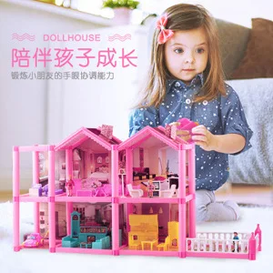 Сумочка кухня Кукольный дом принцесса игровой набор «Дом» маленькая вилла игрушки с светильник и звук алиэкспресс Лидер продаж