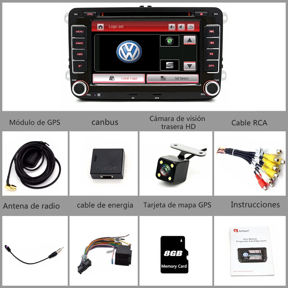 Awesafe 2 DIN 7 дюймов автомобиля Радио для Volkswagen VW Гольф 6 Touran Passat B7 Sharan Lavida поло с Navi GPS карты dvd-плеер