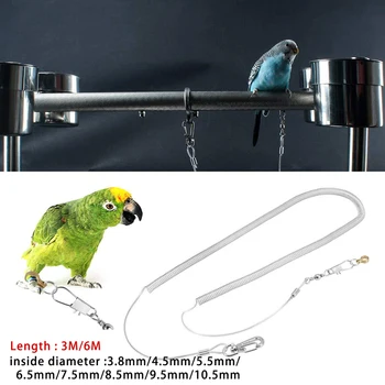 

2Pcs Pet Birds Training Leash Rings Parrot Flying Accessories Pigeon Leg Rings For Lovebird/Cockatiels/Sun Parakeet