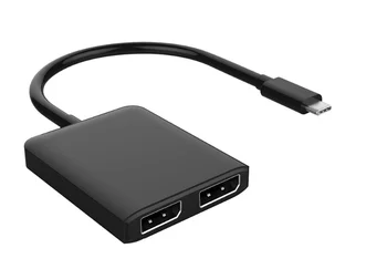 

Amkle USB C HUB USB C 3.1 to DP Adapter DisplayportType C USB C Male to Dual DP Female 4K 30Hz Video Converter for PC Laptop