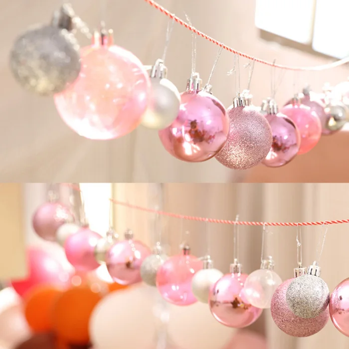 24 Pcs Christmas Ball Ornaments Shatterproof Christmas Decorations Tree Balls for Party Decoration SLC88